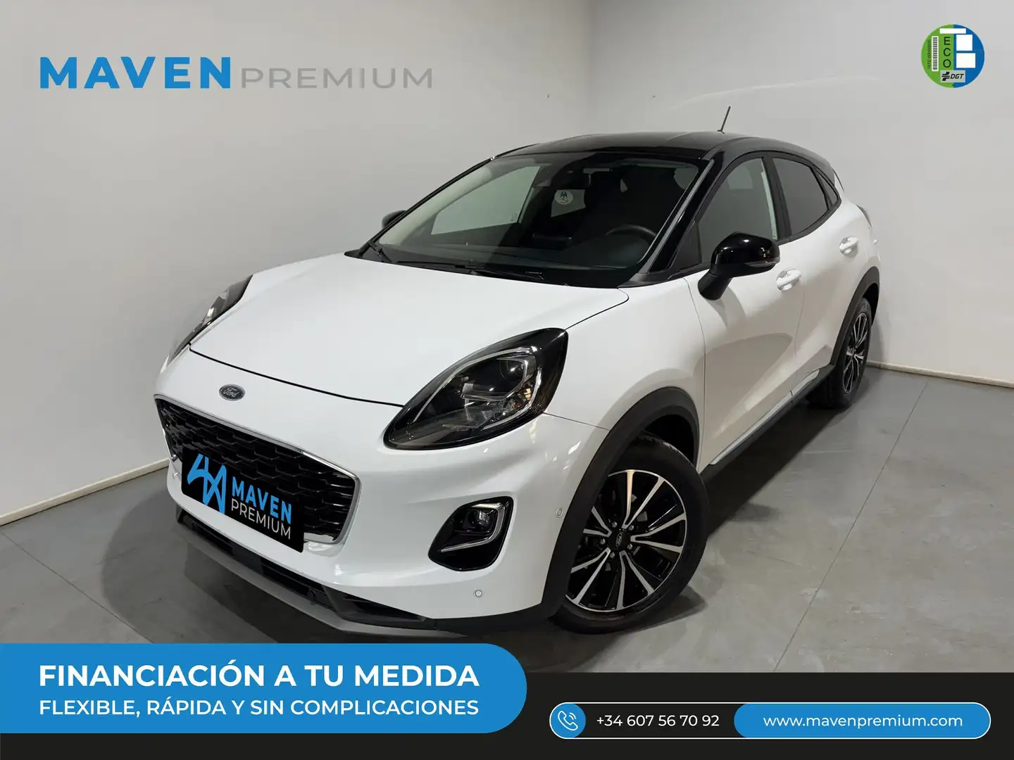 Ford Puma 1.0 EcoBoost MHEV Titanium 125 Blanco - 1