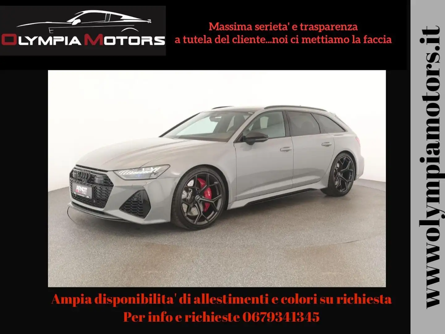 Audi RS6 AVANT 630CV QUATTRO PERFORMANCE LASER 22 TETTO Grigio - 1