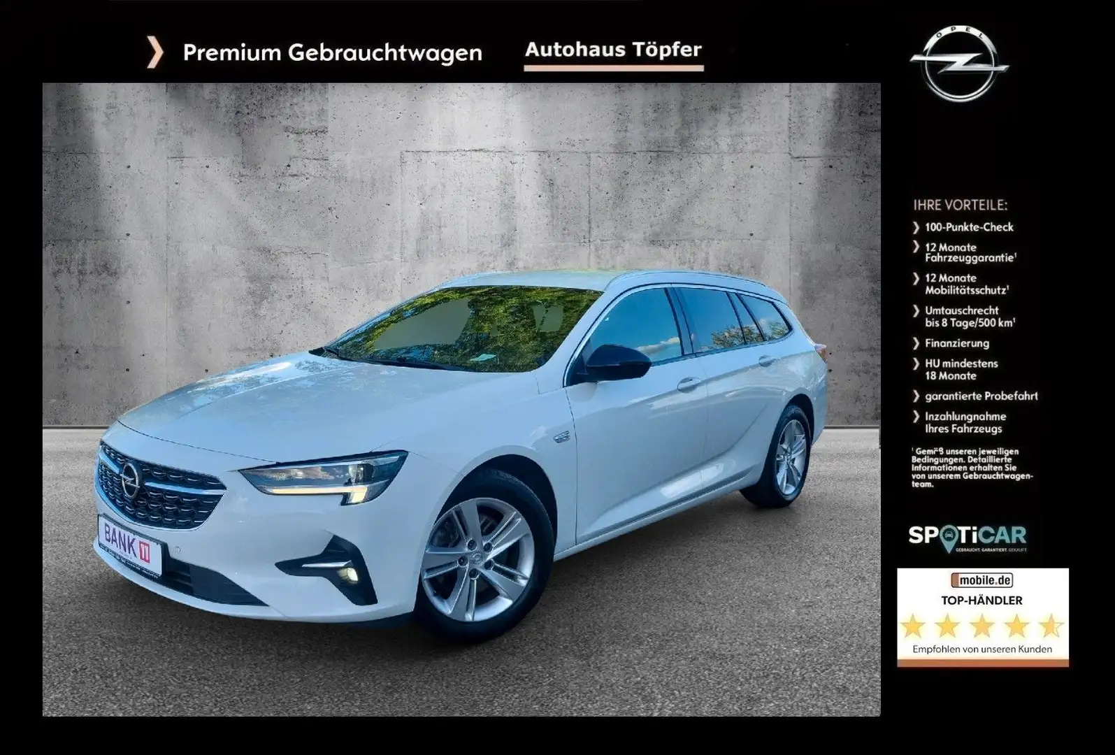 Opel Insignia B ST "Elegance" 1Hand/Scheckh./Garantie Weiß - 1