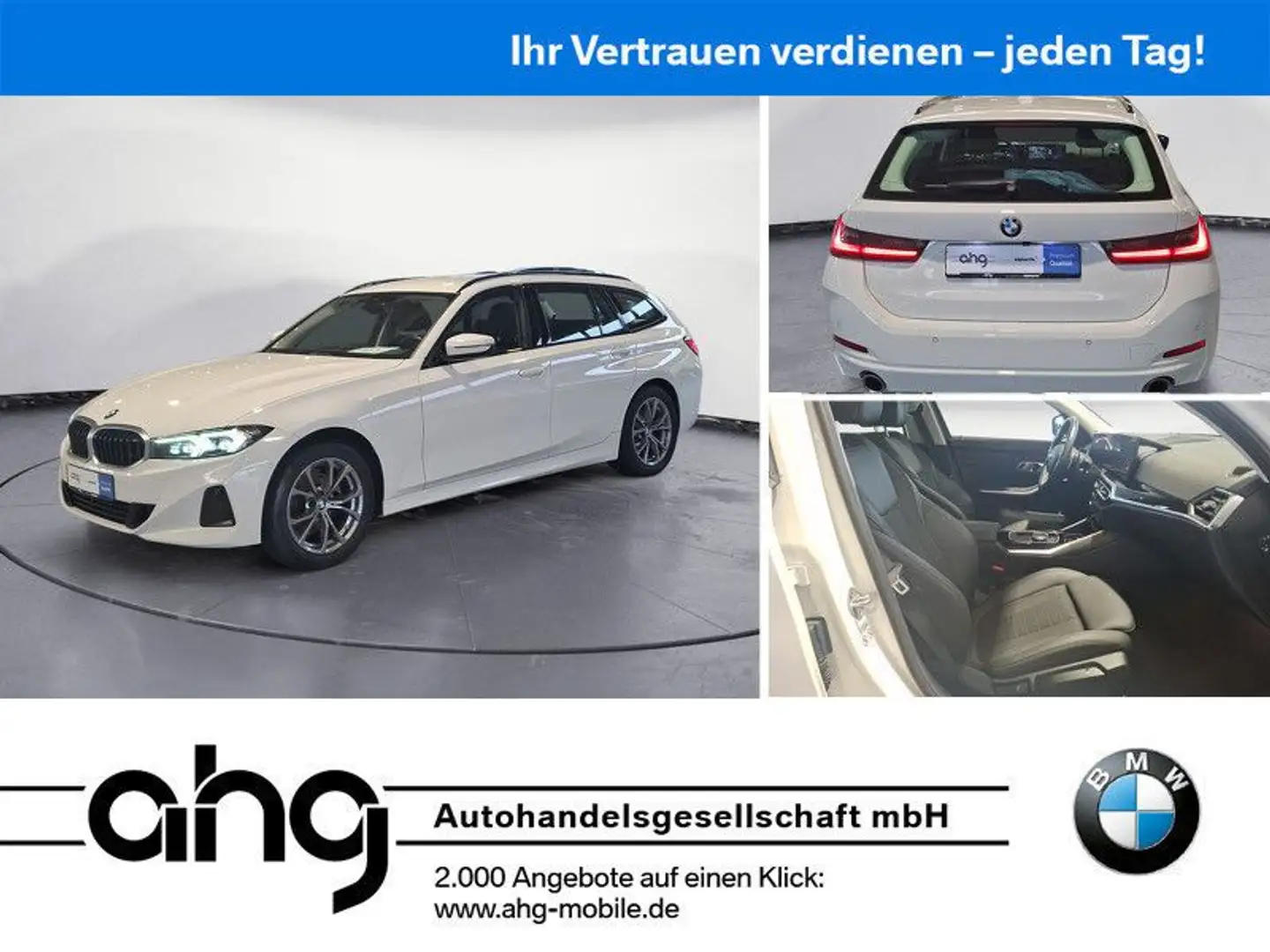 BMW 320 d xDrive Touring PDC Navigation Sitzheizung Weiß - 1