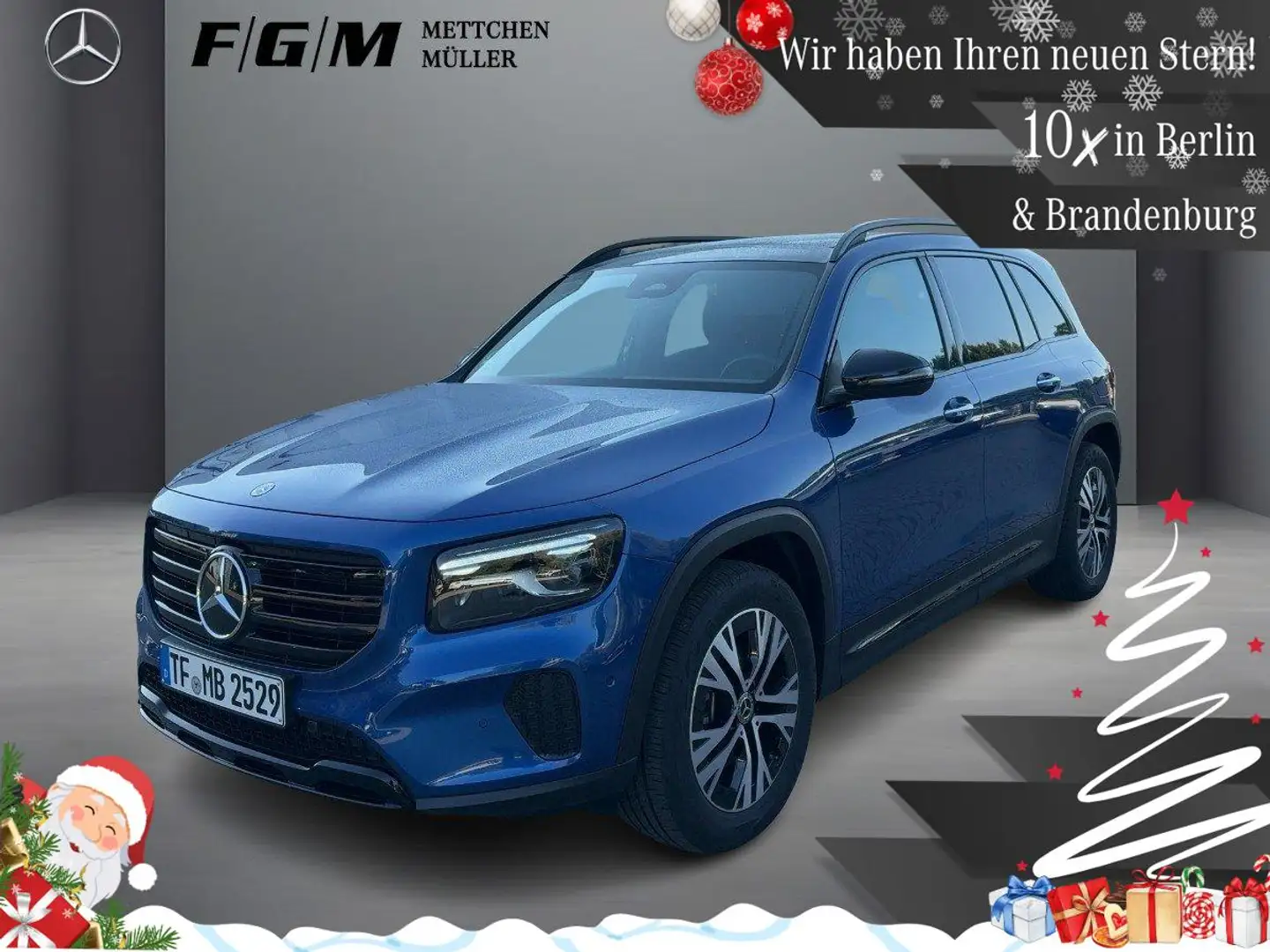 Mercedes-Benz GLB 200 d Progressive KeyGo|MBeam|S-Dach|TWA Синій - 1