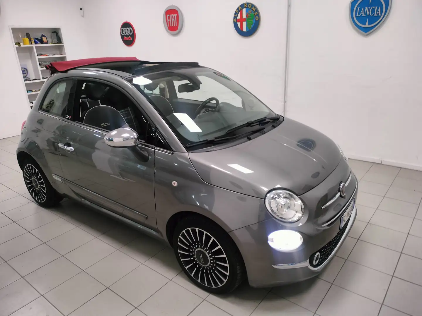 Fiat 500C CABRIO 900 BENZINA ***CAMBIO AUTOMATICO Grau - 1