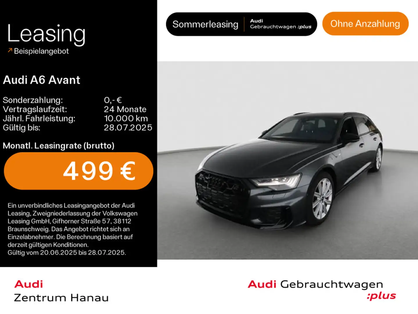 Audi A6 55 TFSIe quattro S-LINE*NAVI-PLUS*KAMER Grau - 1