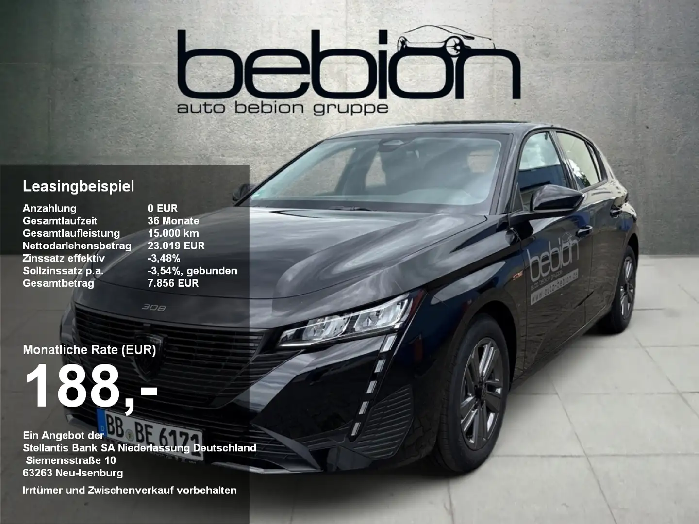 Peugeot 308 1.2 145 Style Akustikglas Noir - 1