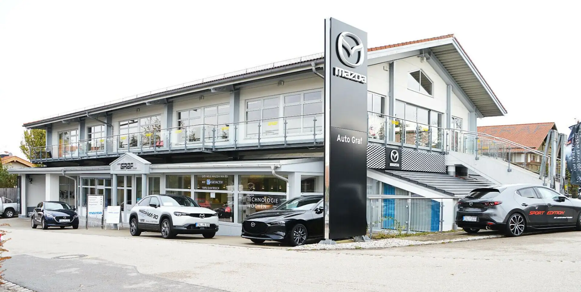 Mazda CX-3 0 Selection AWD NAVI LED 360° AHK Dachreling bijela - 2