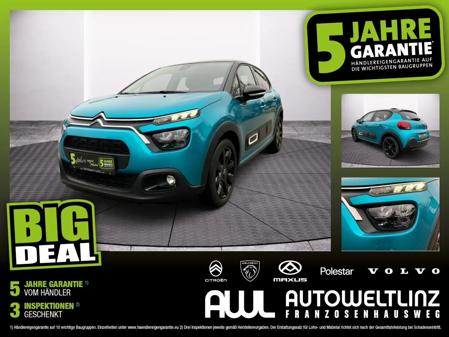 Citroen C3 PT 83 Shine Blau - 1