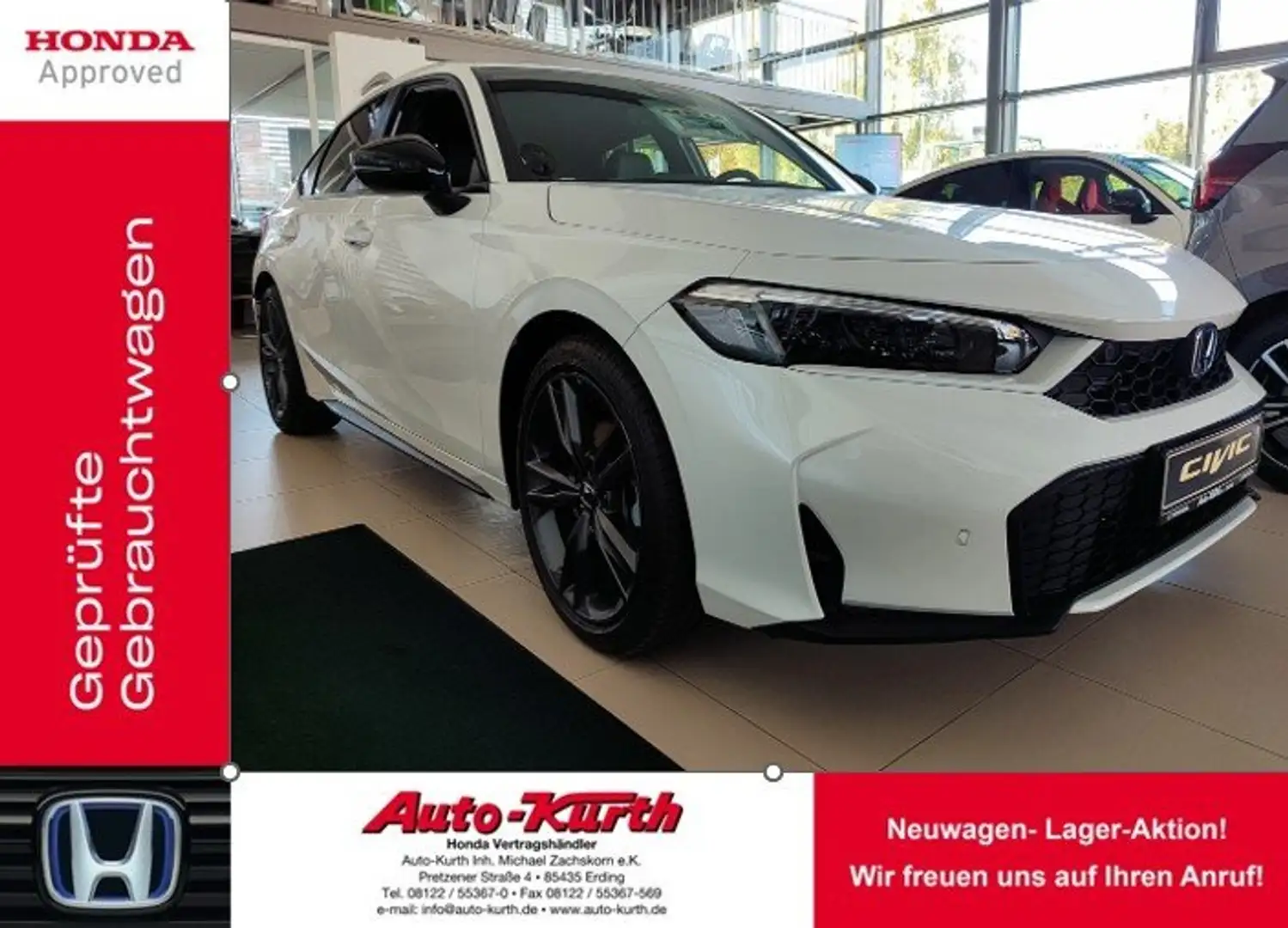 Honda Civic Civic e:HEV e:HEV 2.0 Hybrid Sport "FACELIFT'26" Weiß - 1