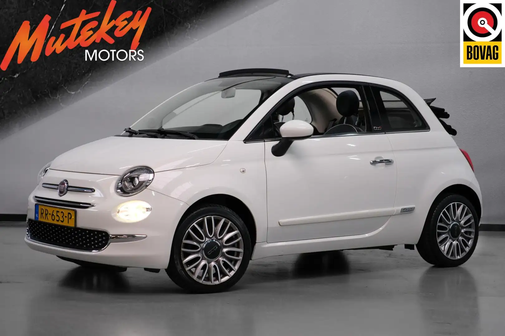 Fiat 500C 1.2 Lounge |CABRIO|AIRCO|LED|CARPLAY Blanc - 1
