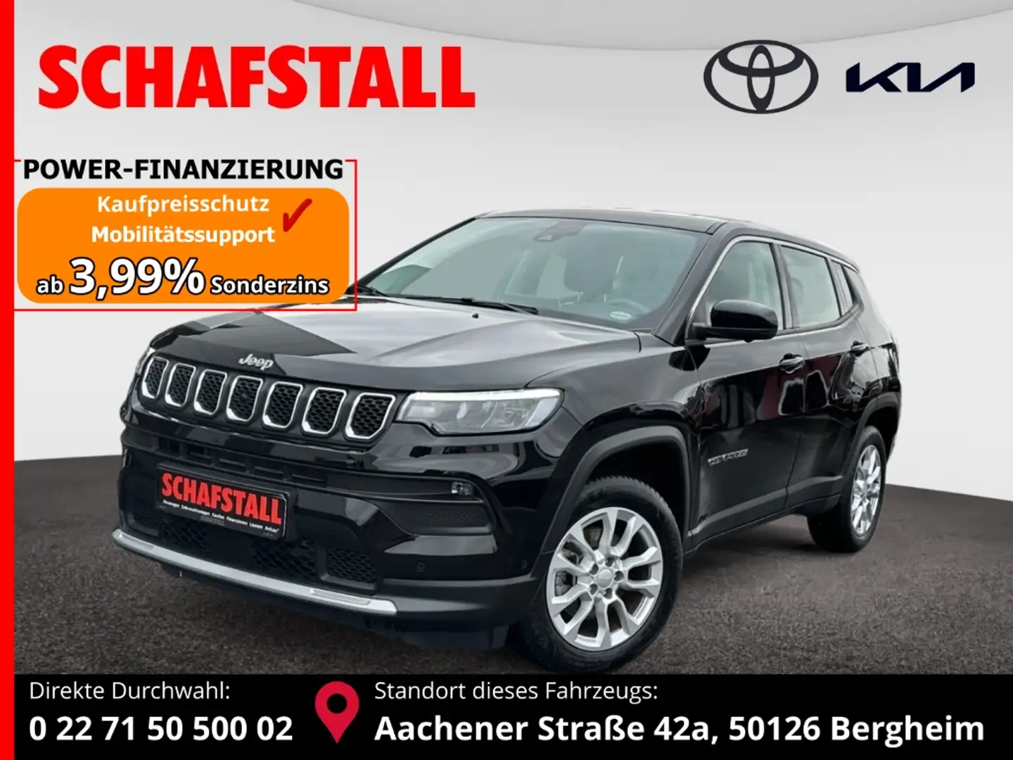 Jeep Compass Mild-Hybrid 1.5l Automatik Carplay Tempmat Kamera Nero - 1