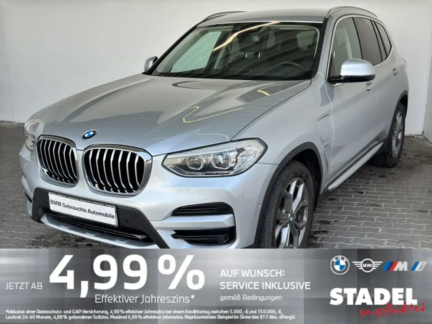 BMW X3 xDr30e xLine Navi.LED.HuD.AHK.DriveAs.RüKam Argent - 2