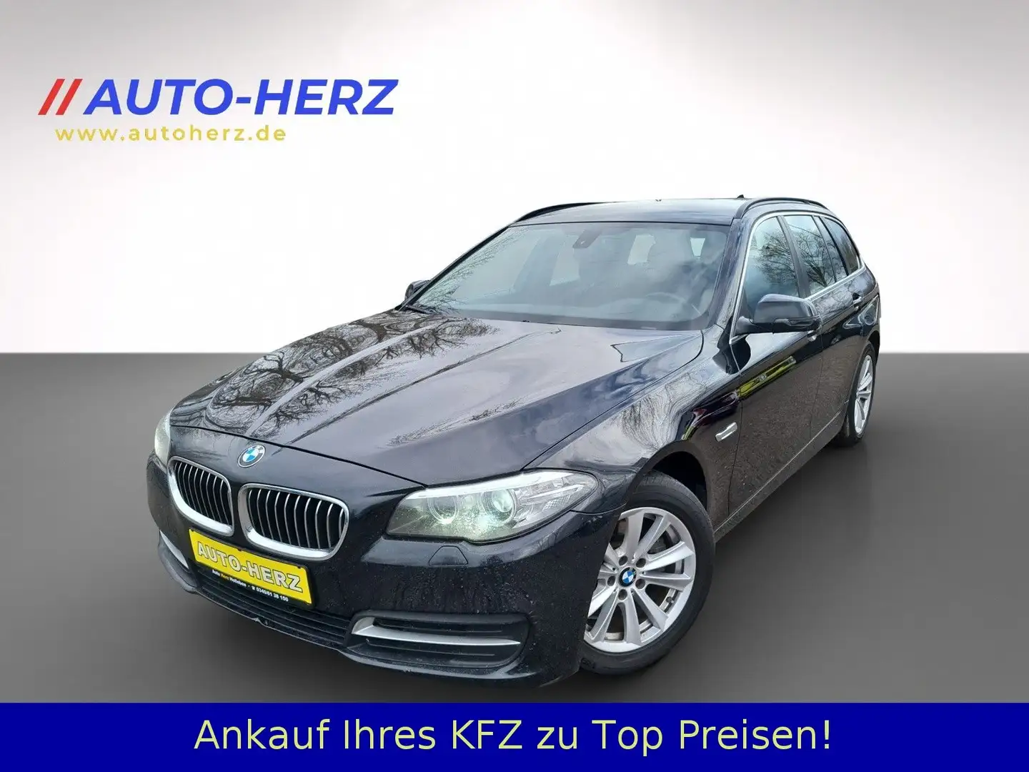 BMW 520 d Touring*TEMPOMAT-NAVI-BI XENON-SITZHEIZUNG* Zwart - 1