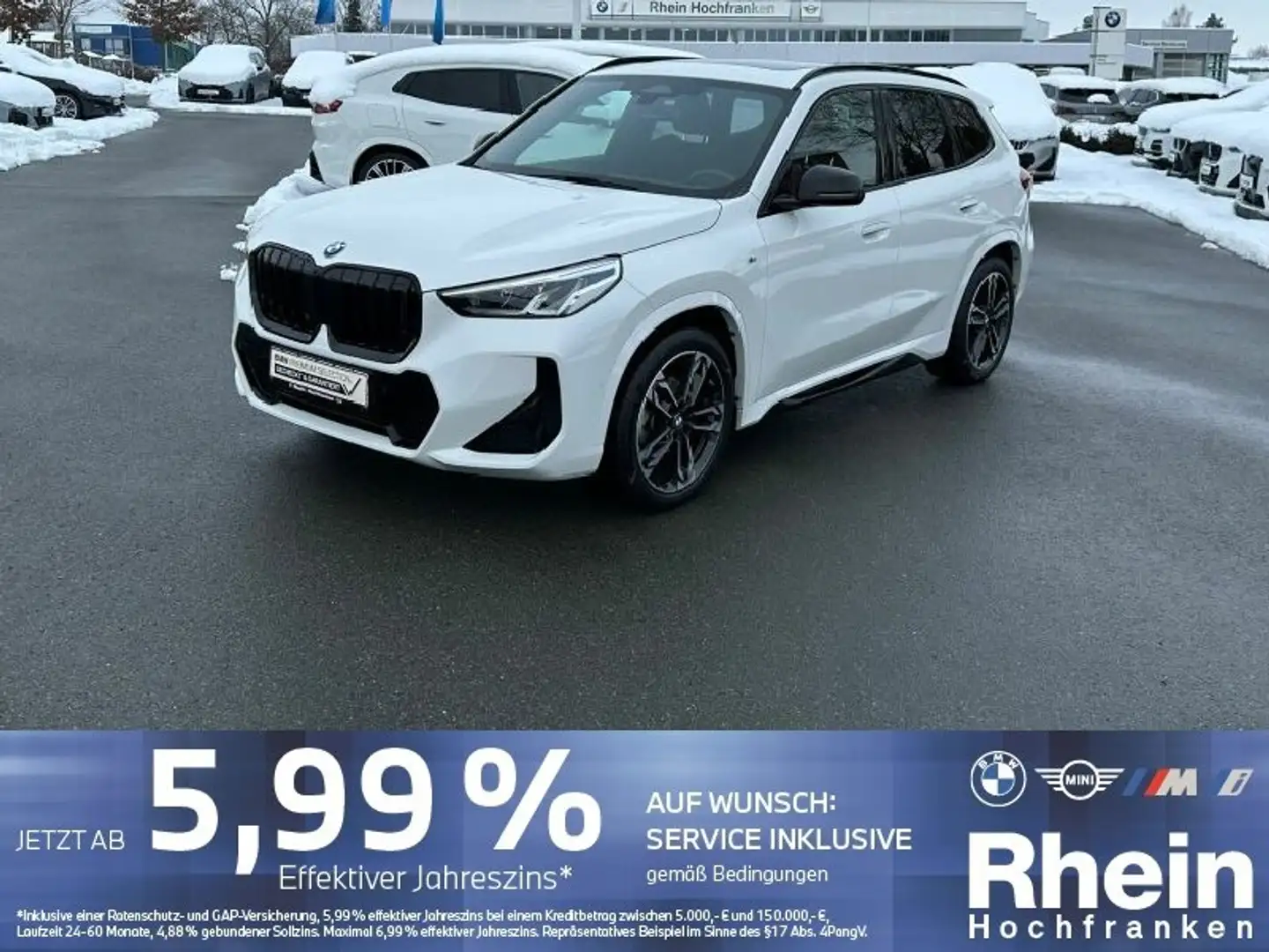 BMW X1 sDrive18i M Sport LED NAVI AHK PANO SPORTSITZ Weiß - 1