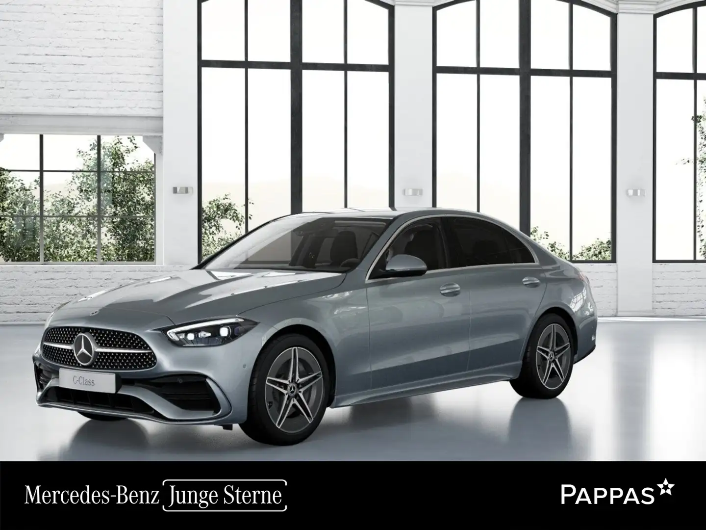 Mercedes-Benz C 220 d 4MATIC Totw LED PTS Cam Distr Navi AHK Silber - 1