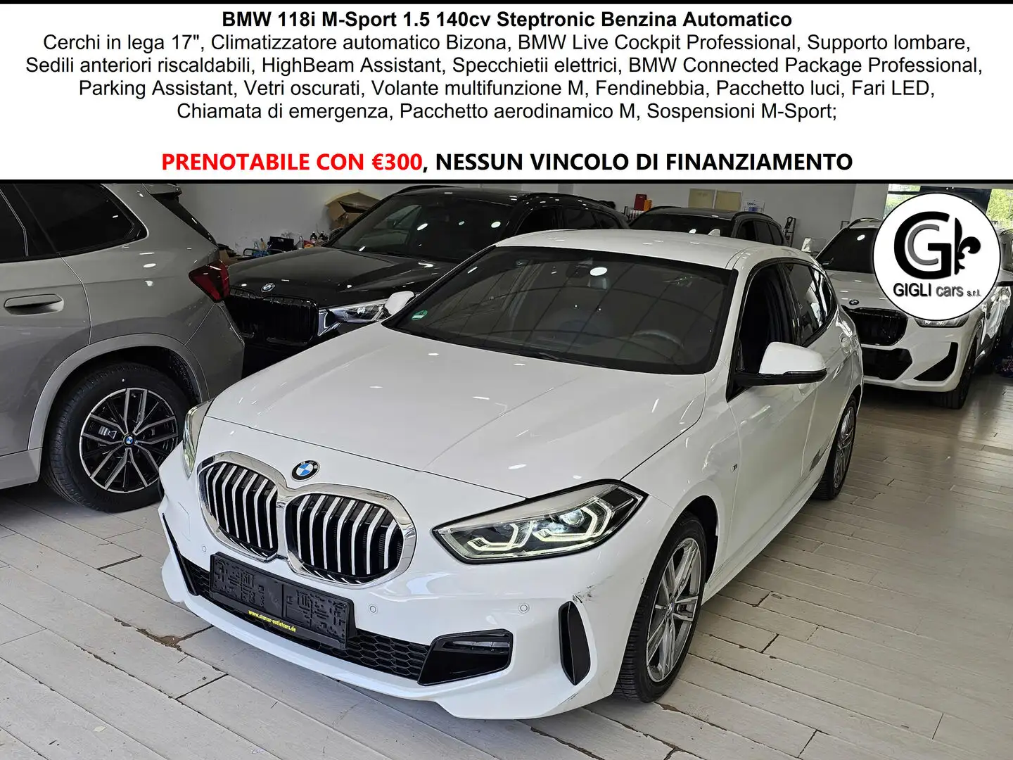 BMW 118 I Msport C.Lega17" LED Clima2Zone M-Sport M Sport Weiß - 1