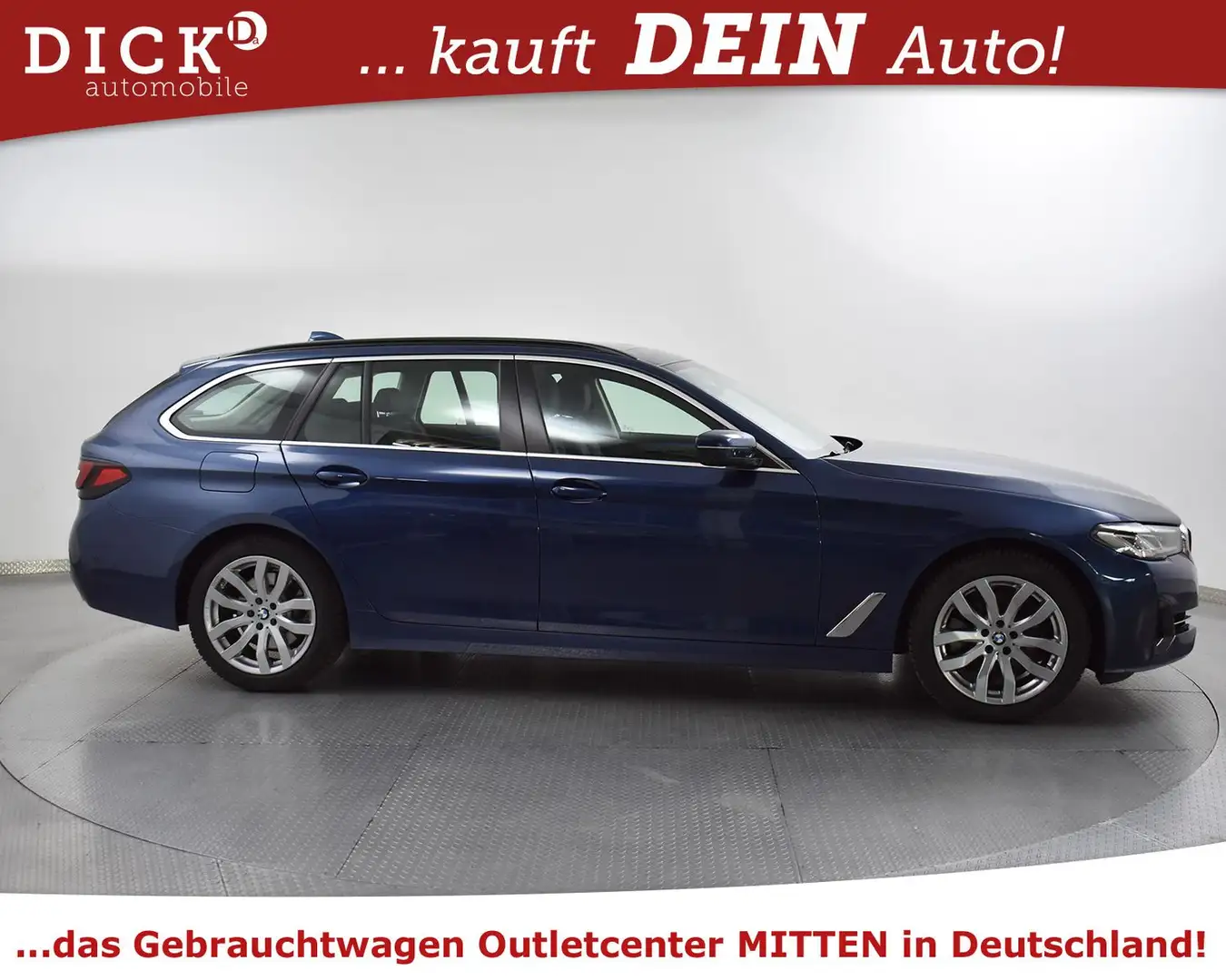 BMW 520 d xDri Sport Line LEDER+PANO+VIRTU+PROF+360+M Синій - 2