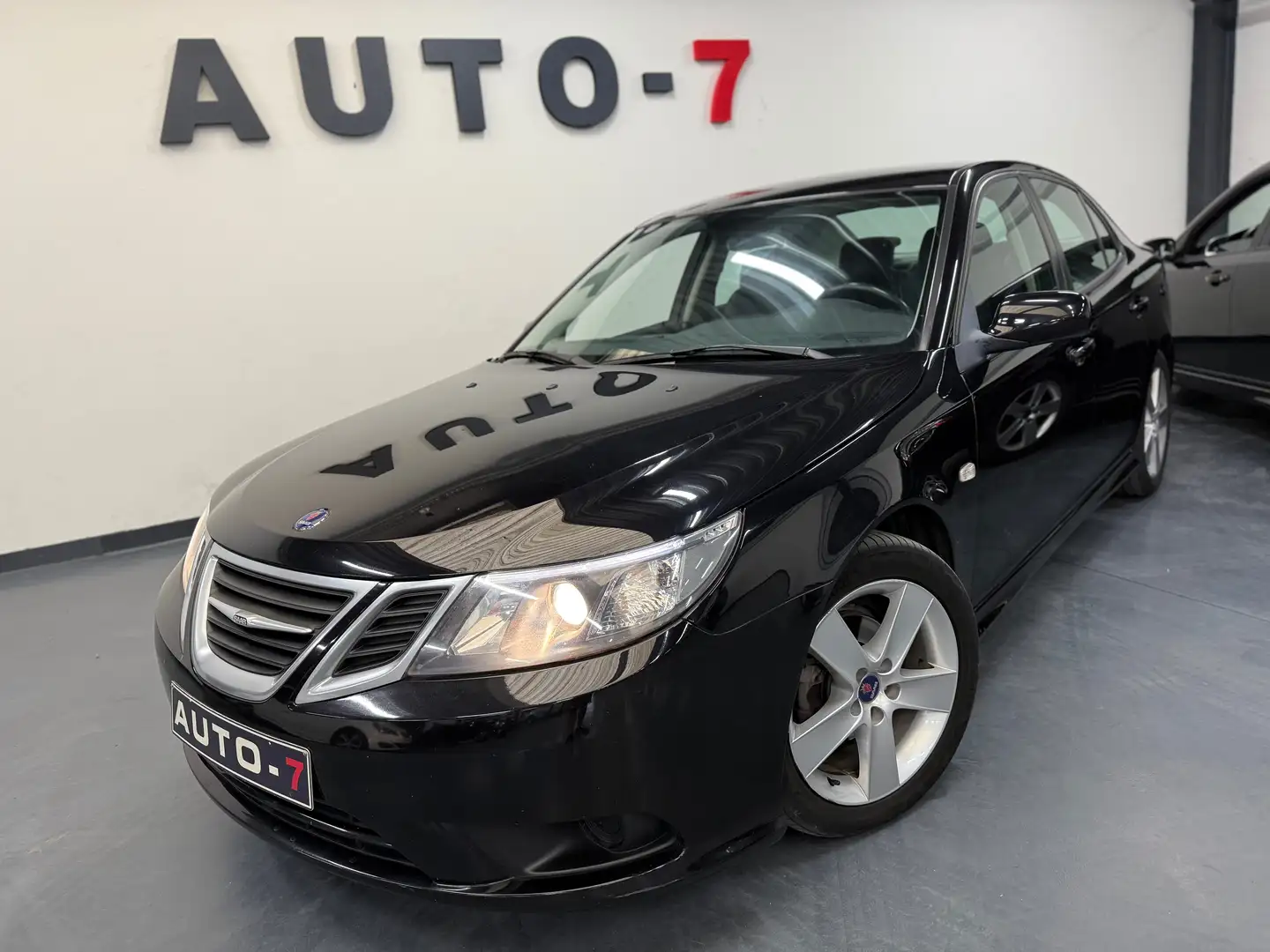 Saab 9-3 Automaat 1.8t Benzine 2.0 - 2008 - AC/Airco. Zwart - 2