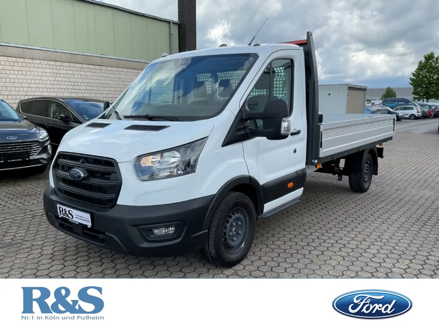 Ford Transit Pritsche Einzelkabine 350 L3 AHK+Klima+Te Weiß - 1