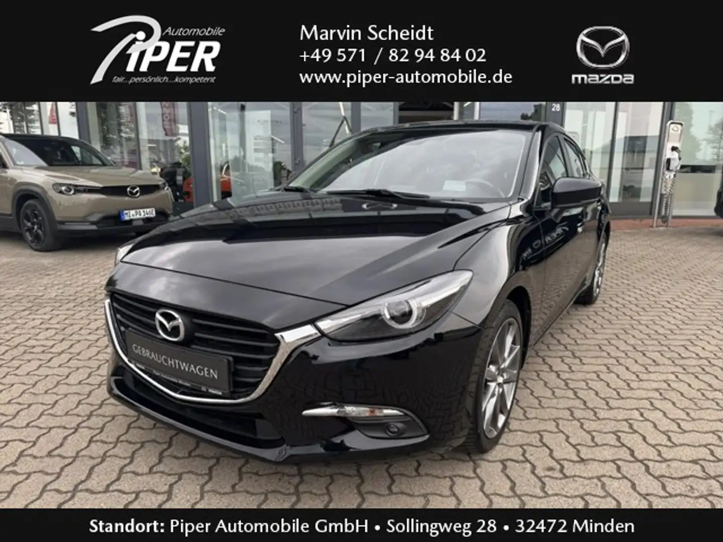Mazda 3 SKYACTIV-G 120 SIGNATURE LED PDC SHZ LHZ Noir - 1