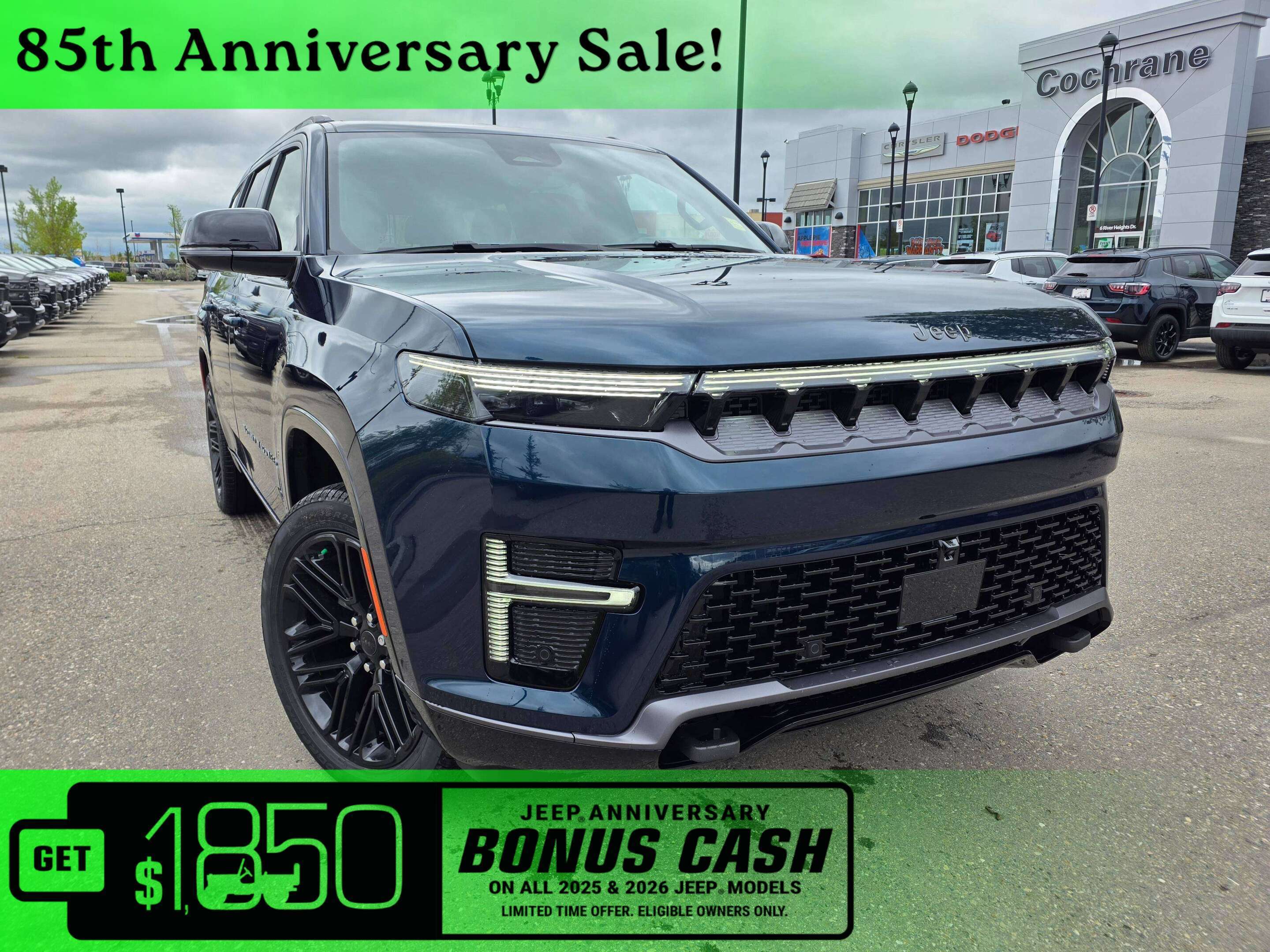 Blue 2026 Jeep Grand Wagoneer SUV / Crossover Four-Wheel Drive 8-Speed Automatic