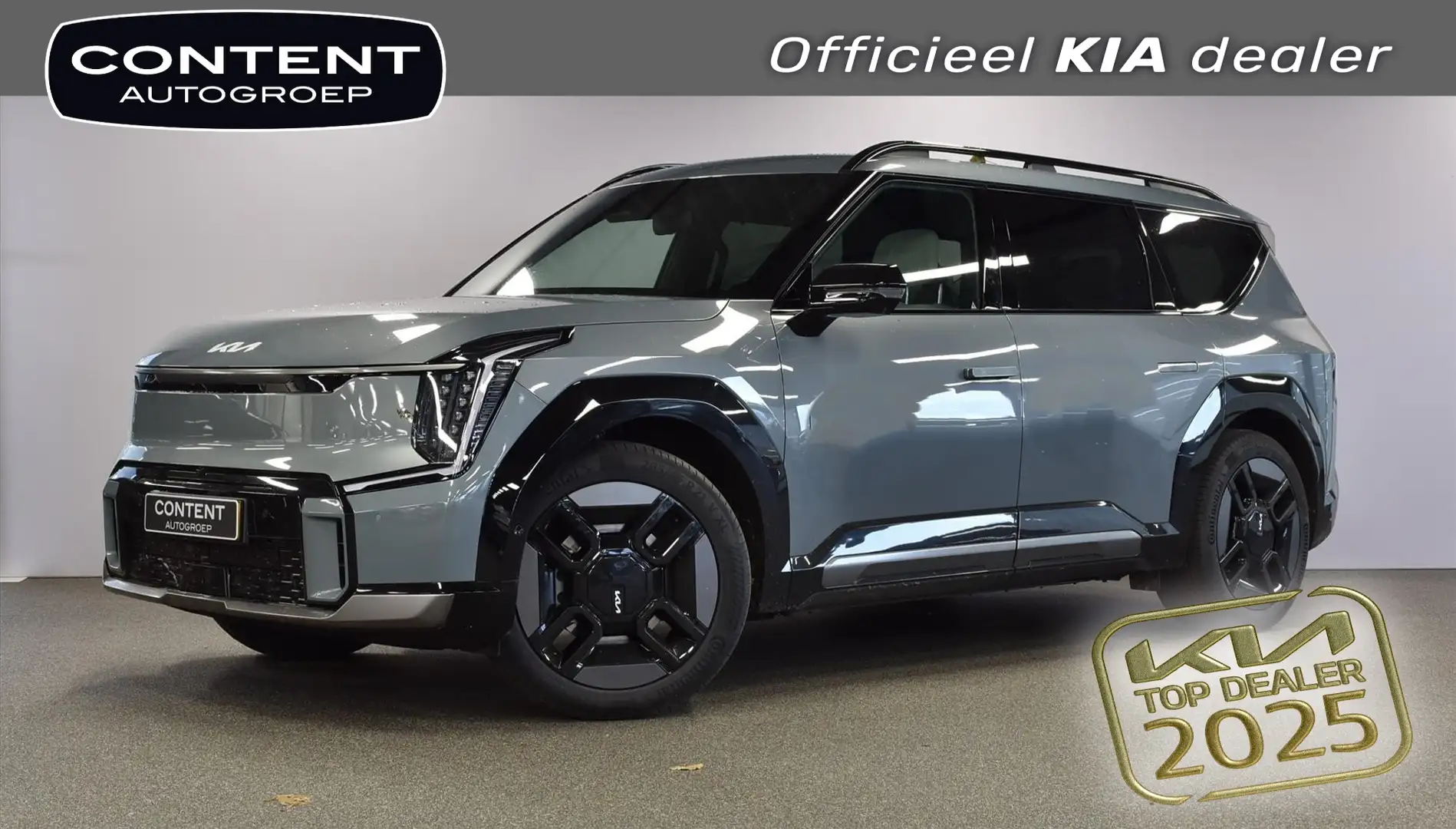 Kia EV9 99,8kWh 384pk AWD GT-Line 6-ZITS NIEUW BESTELLEN Grijs - 1