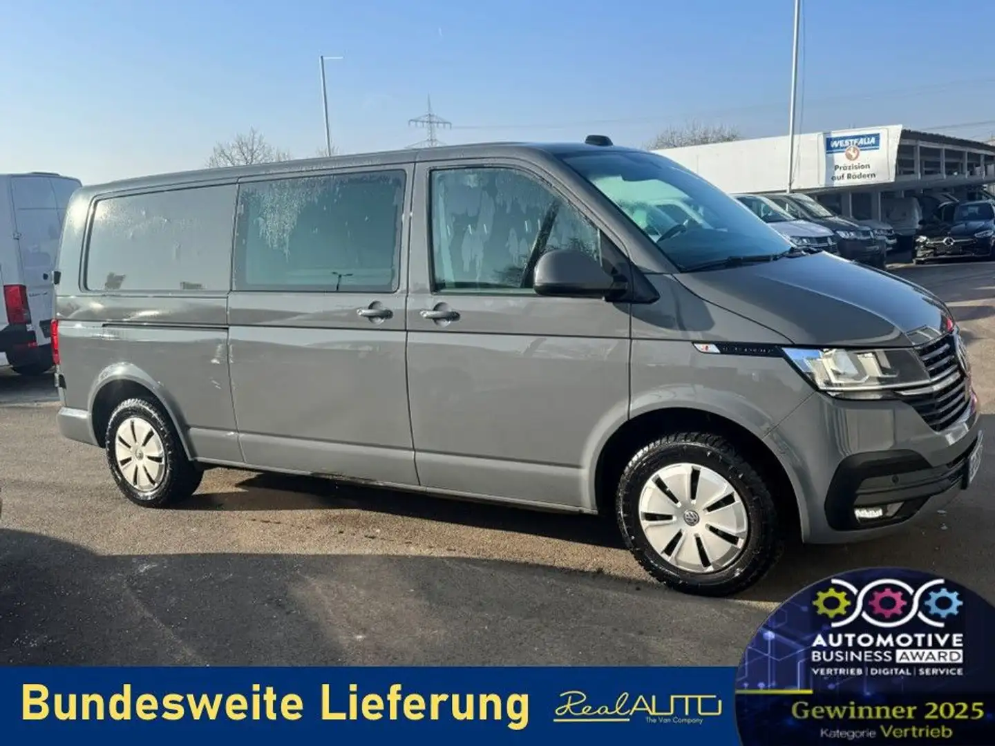 Volkswagen T6 Transporter 6.1 Kasten TDI LR Kamera*NAVI*MFL Grau - 1