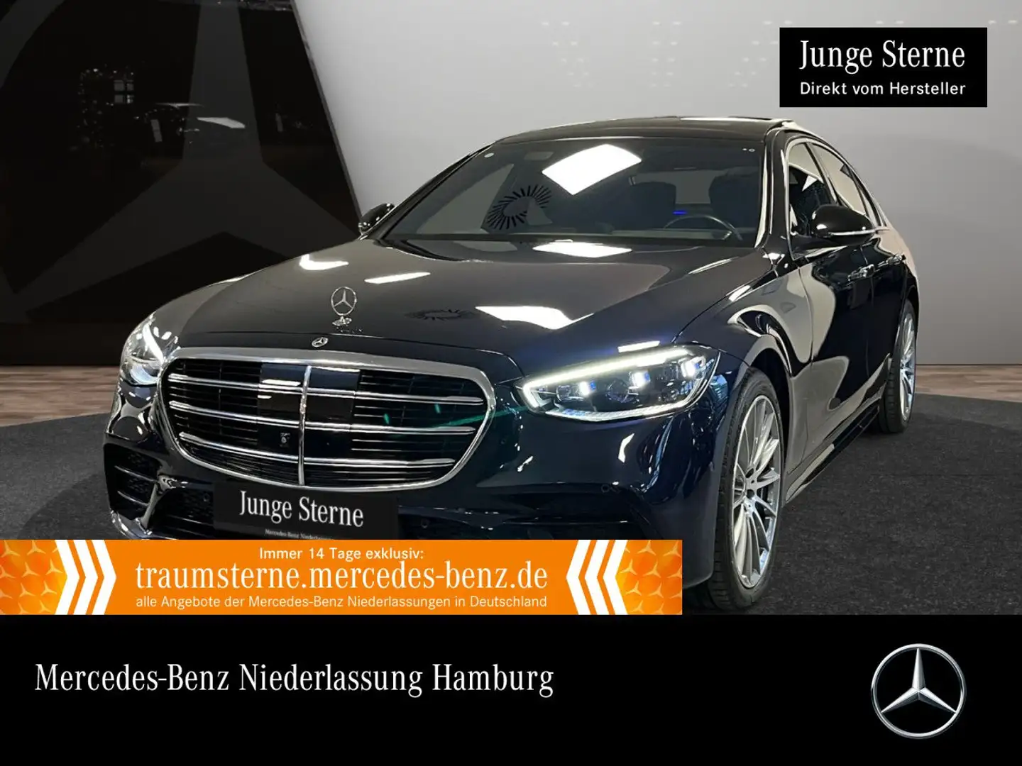 Mercedes-Benz S 600 S 580 4M AMG+NIGHT+PANO+DIGITAL-L+BURMESTER4D+20" Bleu - 1