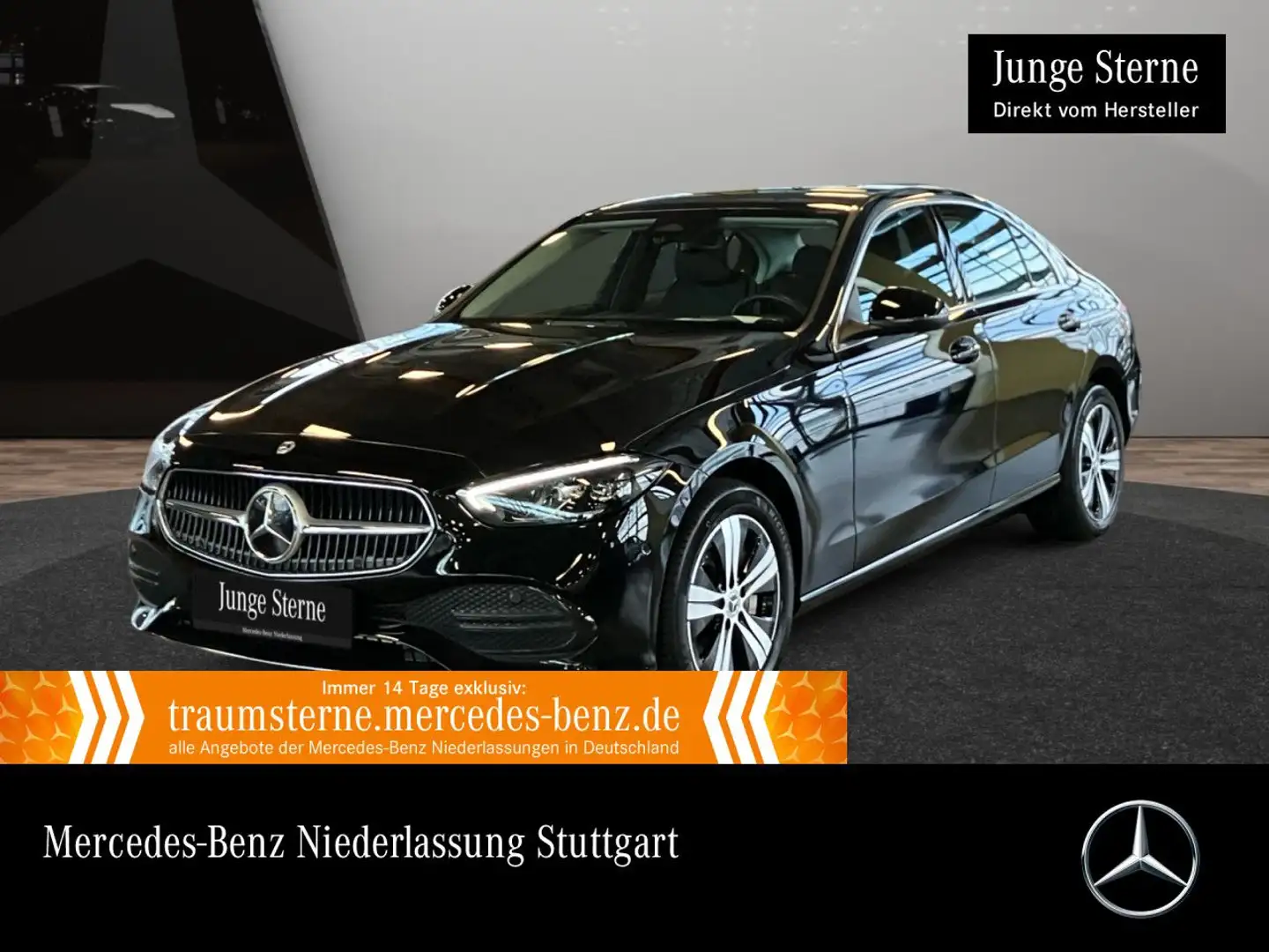Mercedes-Benz C 300 e AVANTG+LED+KAMERA+TOTW+KEYLESS+9G Schwarz - 1