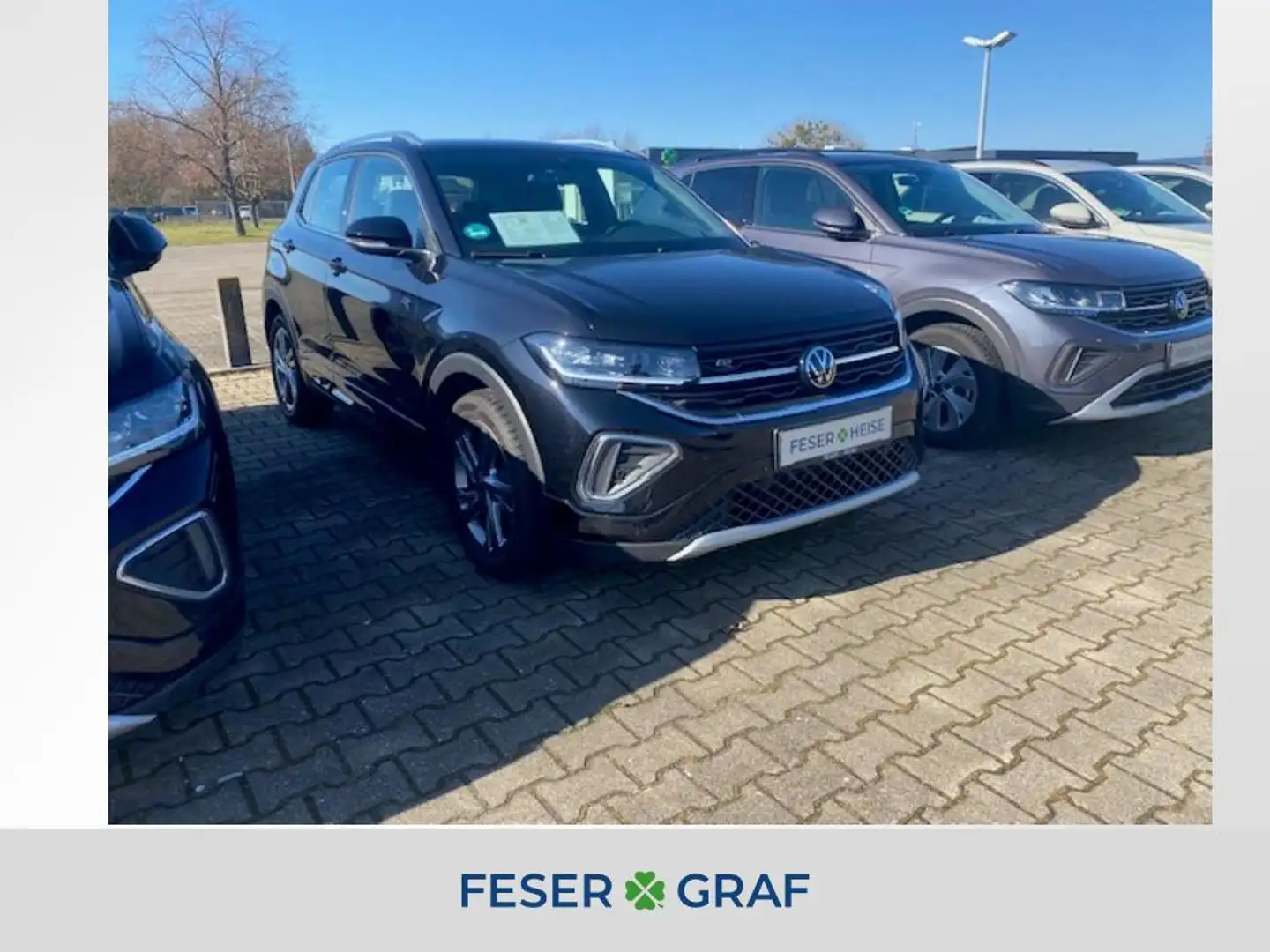 Volkswagen T-Cross 1.0 TSI R-Line DSG*Navi*RearView*SHZ Schwarz - 1