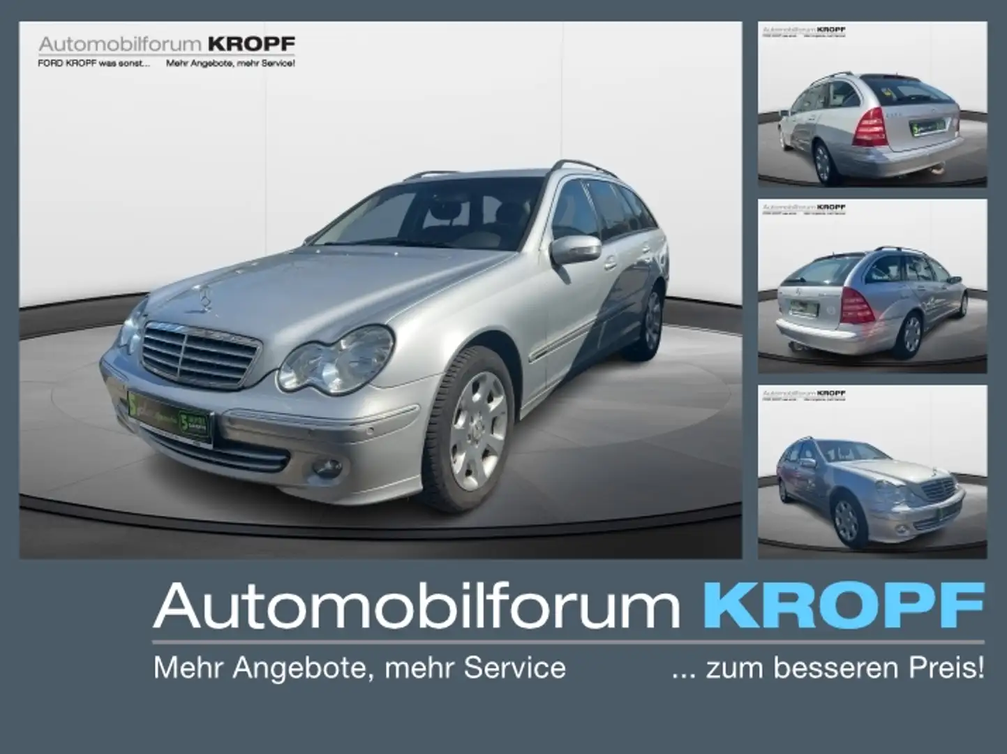 Mercedes-Benz C 200 T Kompressor Elegance Navi KlimaA PDC SD Silber - 1