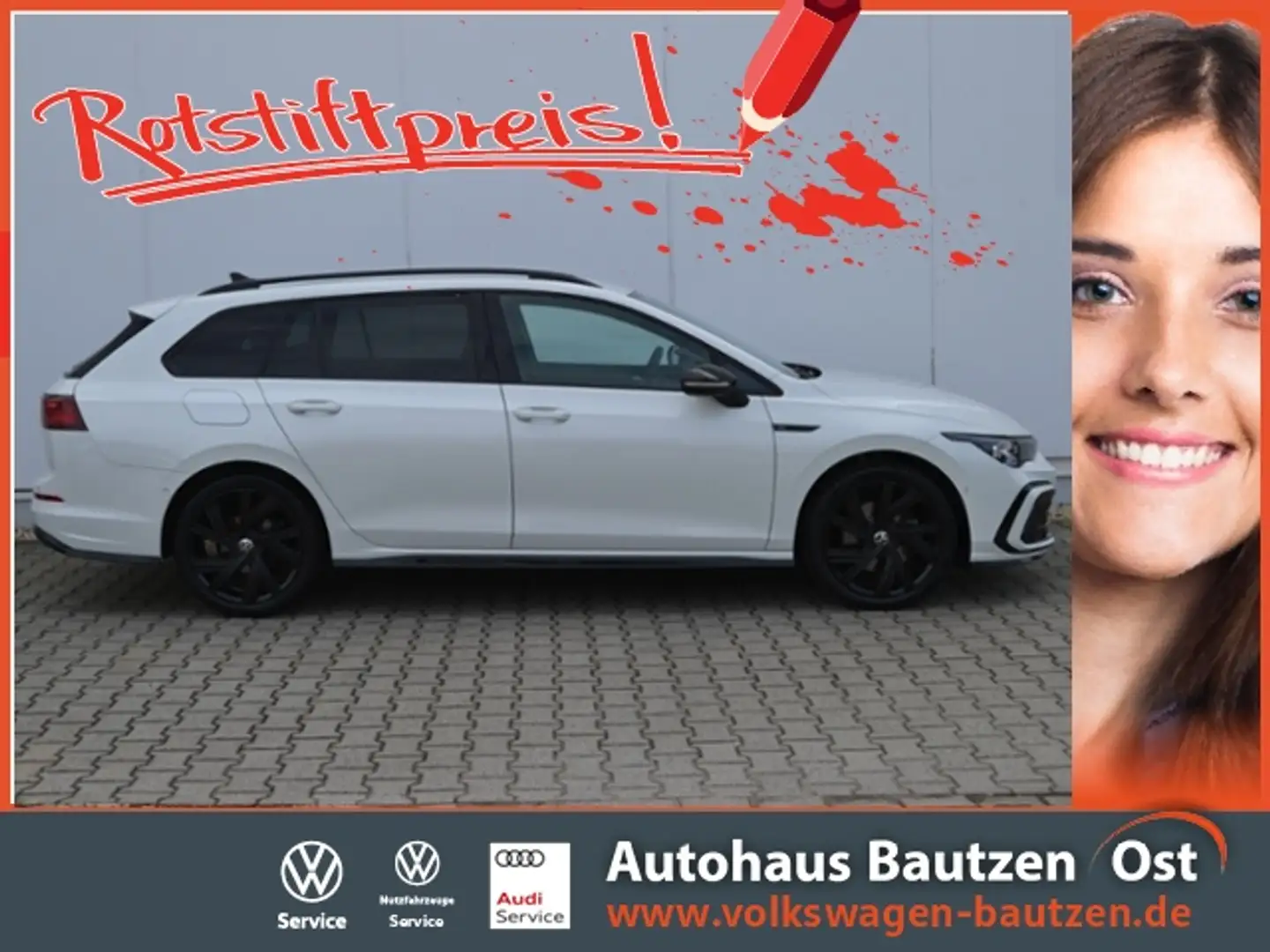 Volkswagen Golf Variant VIII Variant 2.0 TSI DSG 190 PS R-Line BLACK-STYL Weiß - 1