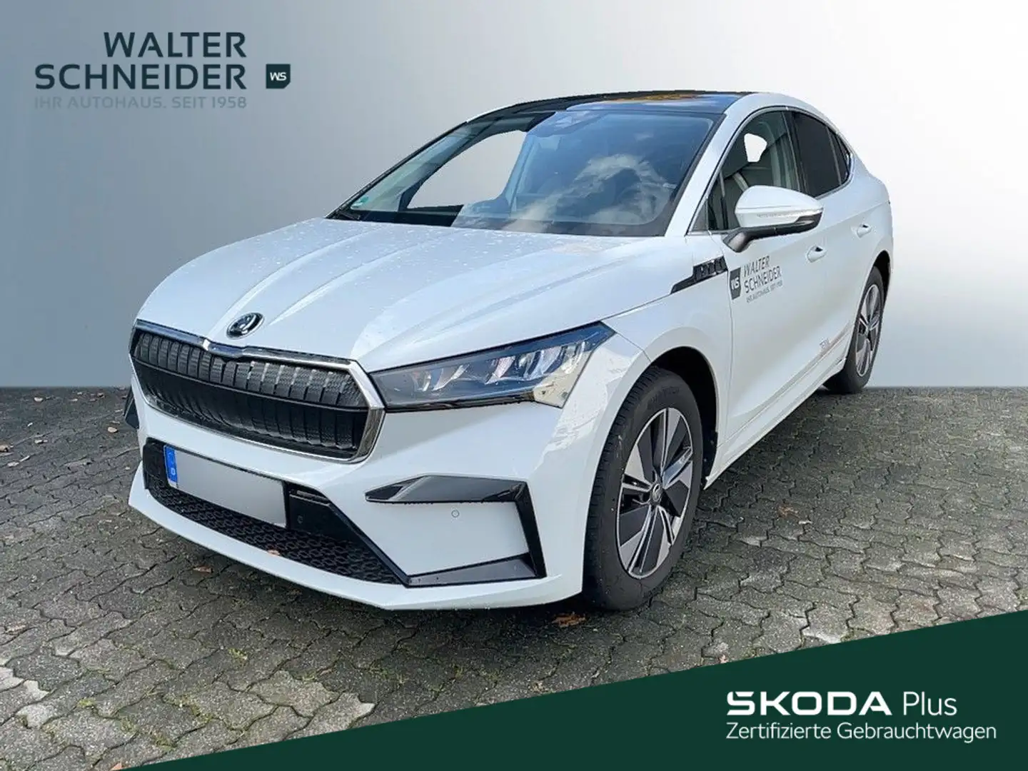 Skoda Enyaq Coupe 60 Panoramadach ACC LED Blanc - 1