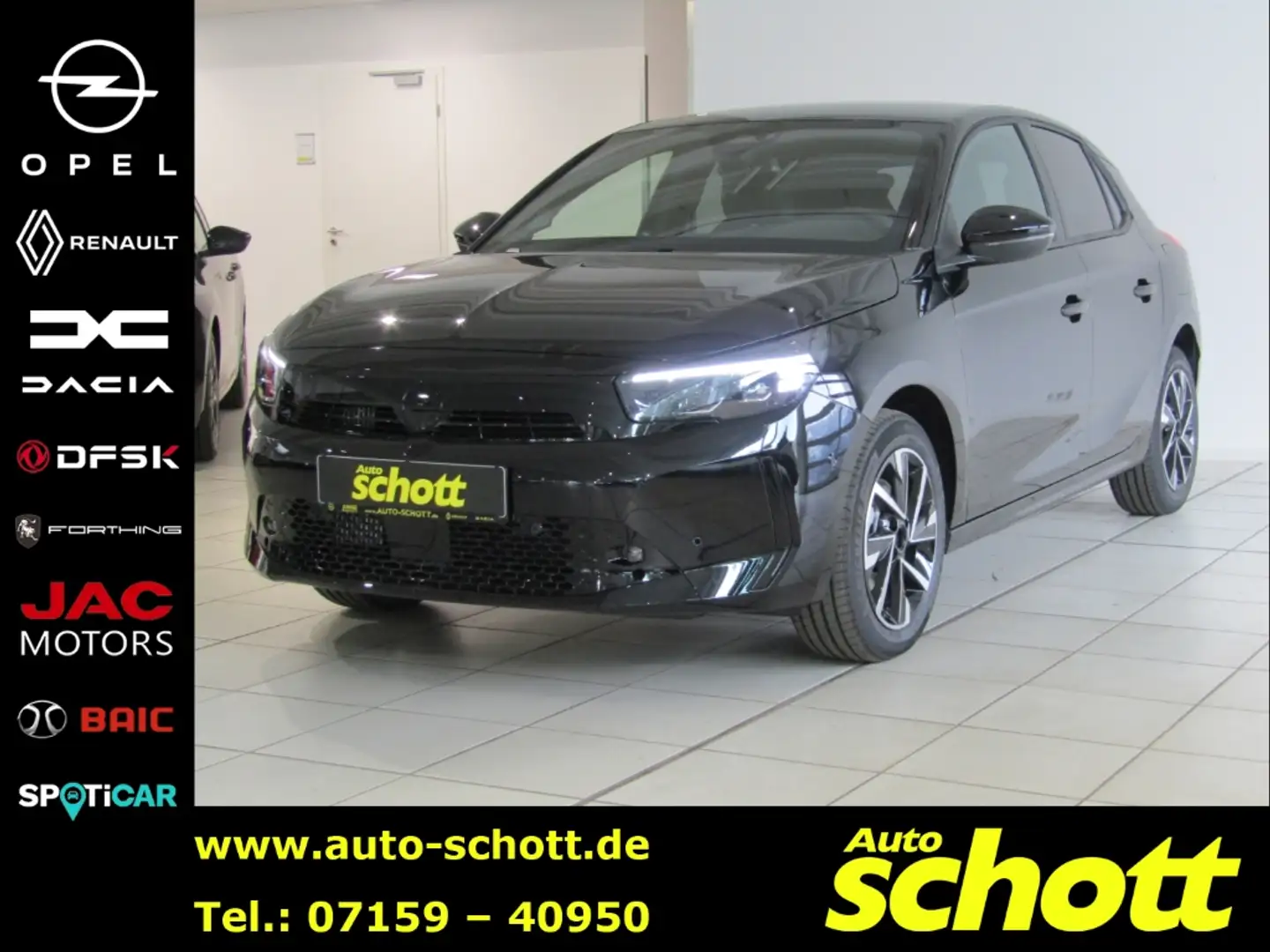 Opel Corsa F GS EU6e GS, 1.2 Direct Injection Turbo 74 kW (10 Schwarz - 1