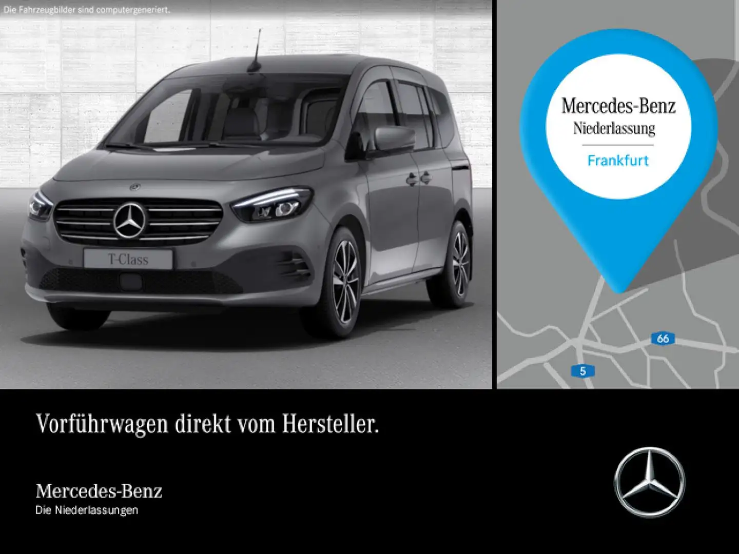 Mercedes-Benz T-Class T 180 d EDITION+PROGRESSIVE+Klimaautom+AHK+Navi Grigio - 1