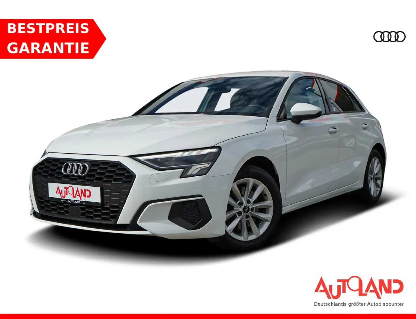 Audi A3 Sportback 35 1.5 TFSI s-tronic LED Navi PDC Weiß - 1