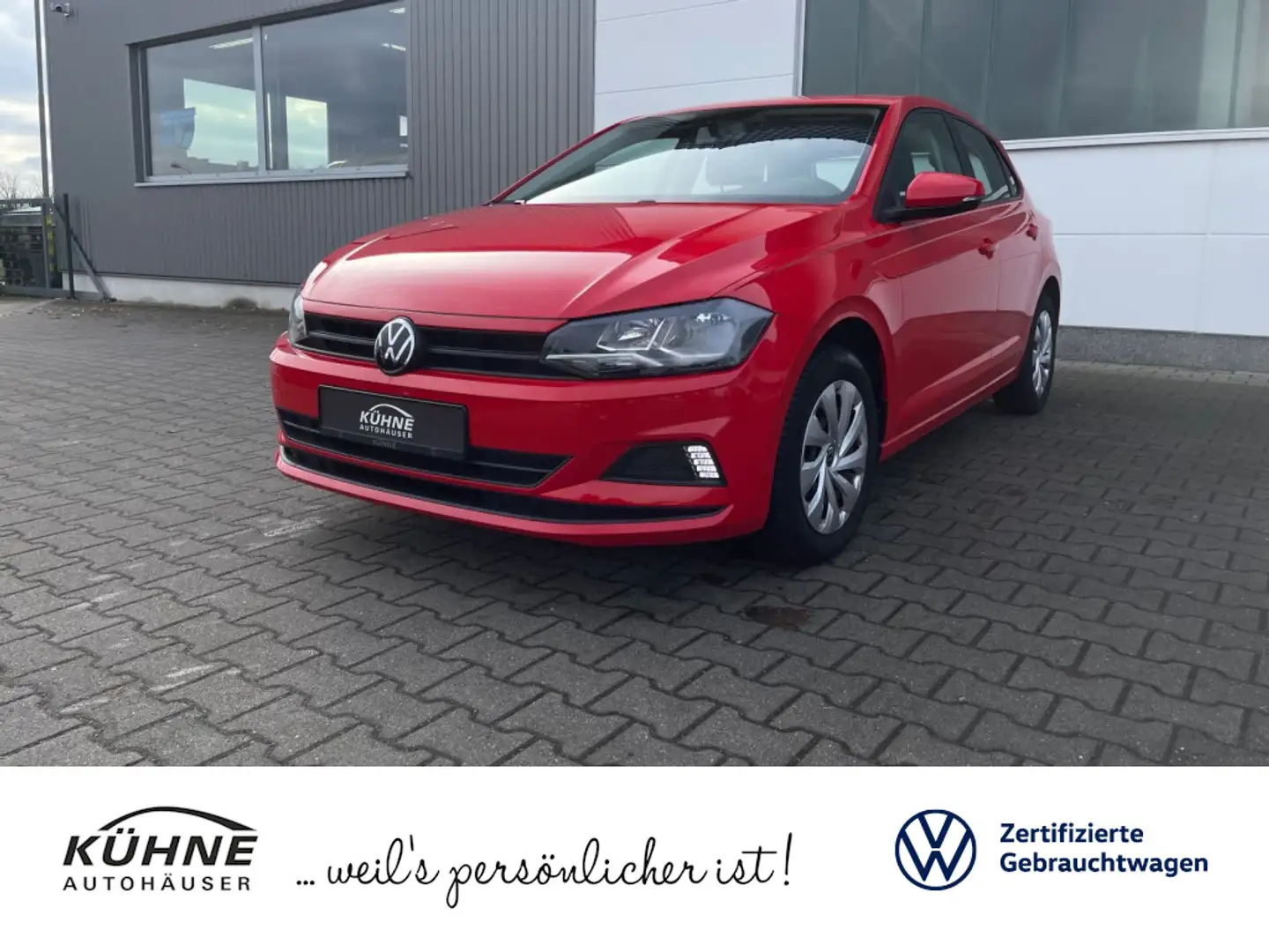 Volkswagen Polo Trendline 1.0 | KLIMA SITZHEIZUNG BLUETOOTH Rouge - 1