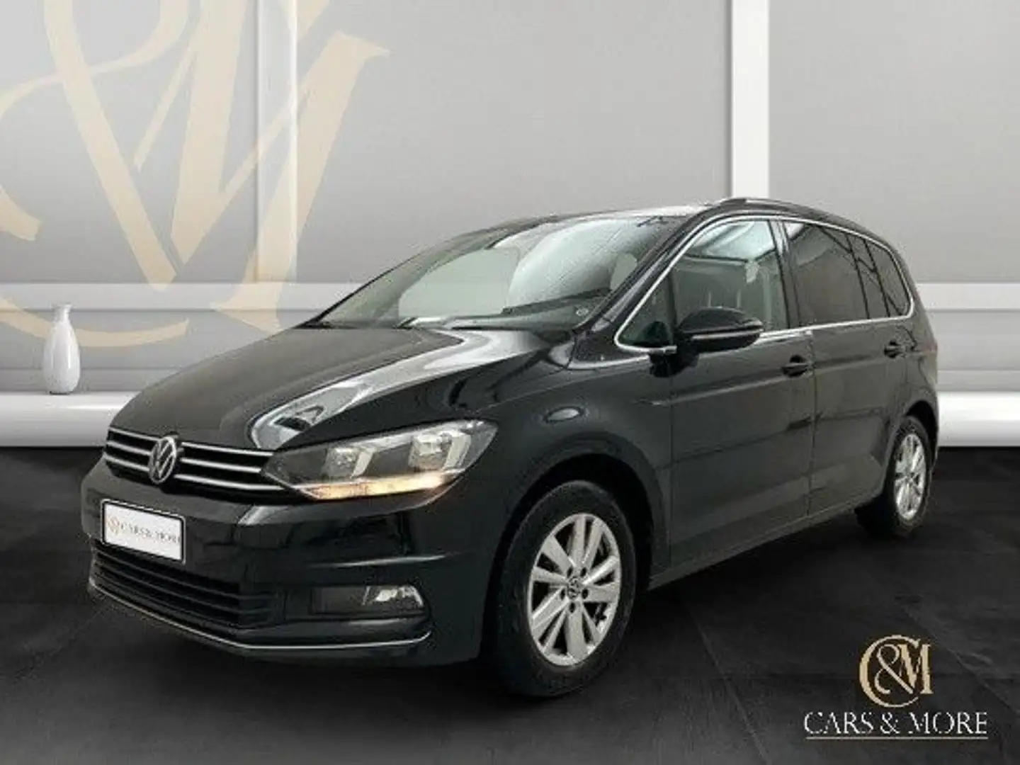 Volkswagen Touran Highline 7Sitze T.Leder CarPlay Cockpit AHK PDC Schwarz - 1