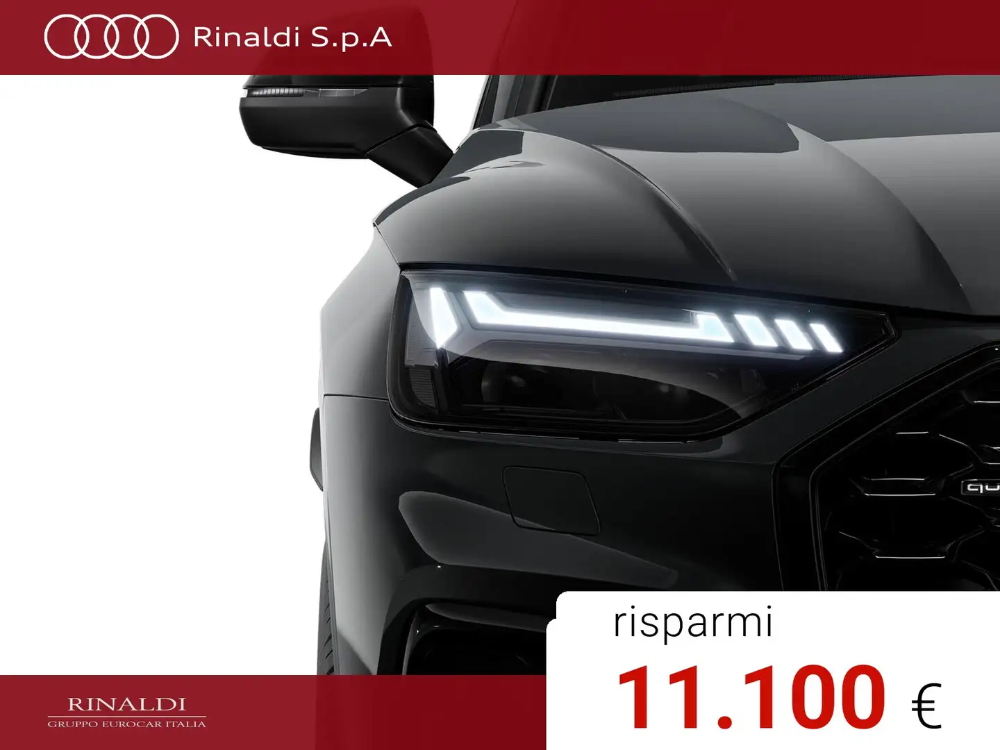 Audi Q5 sportback 40 2.0 tdi mhev 12v identity black quatt Grigio - 2