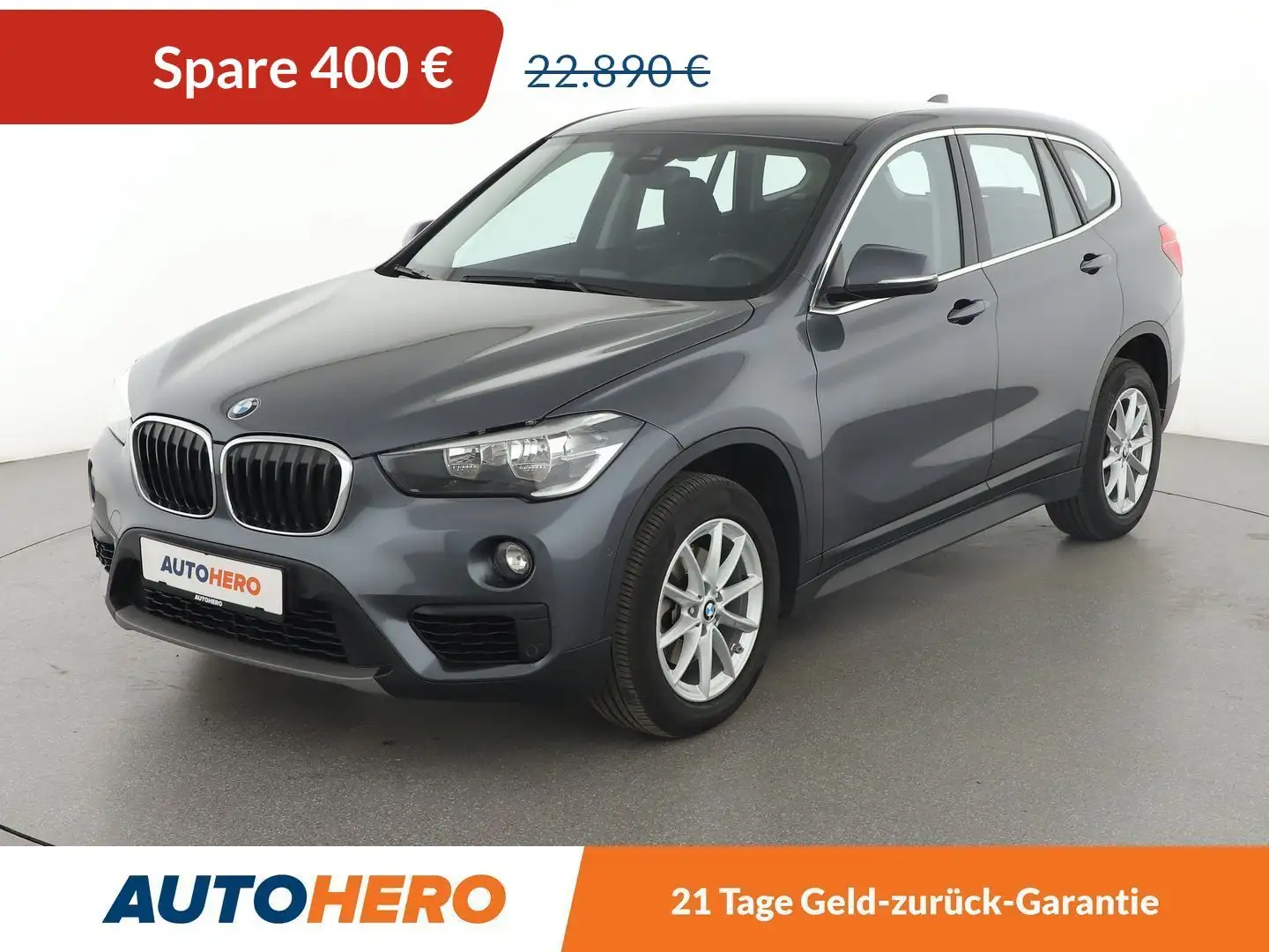 BMW X1 sDrive 18i Advantage Aut.*NAVI*TEMPO*PDC* Grau - 1