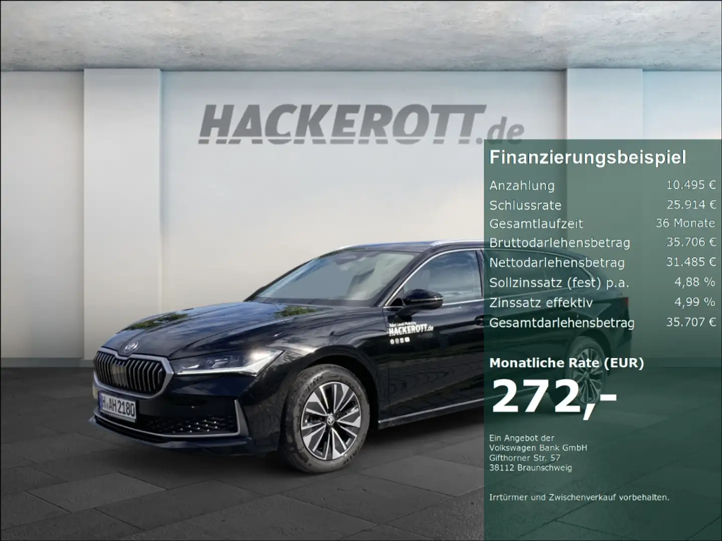 Skoda Superb Combi Selection 2.0 TDI 7-Gang DSG,AHK, Matrix, Na Schwarz - 1