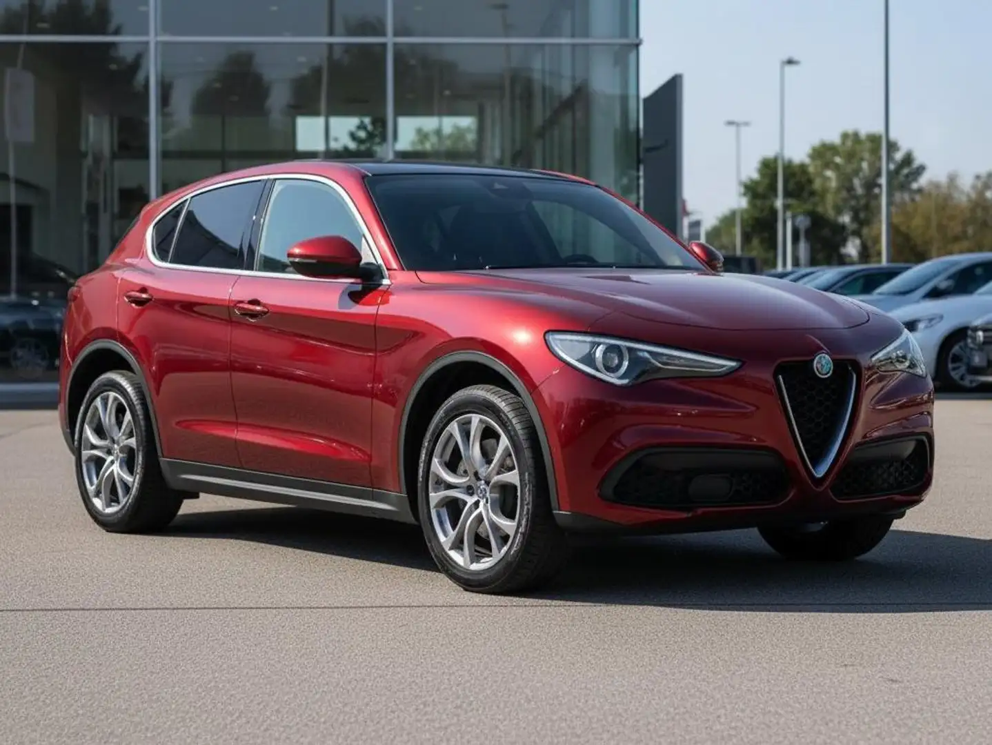 Alfa Romeo Stelvio Stelvio 2.2 Sport Tech rwd 160cv AT8 *DESCRIZIONE* Rosso - 1