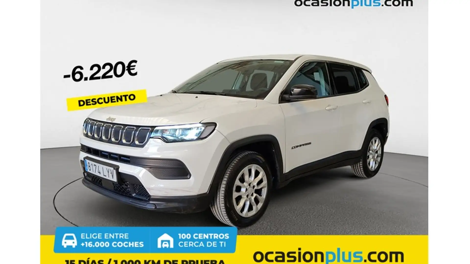 Jeep Compass 1.6 Mjt Longitude FWD Blanc - 1