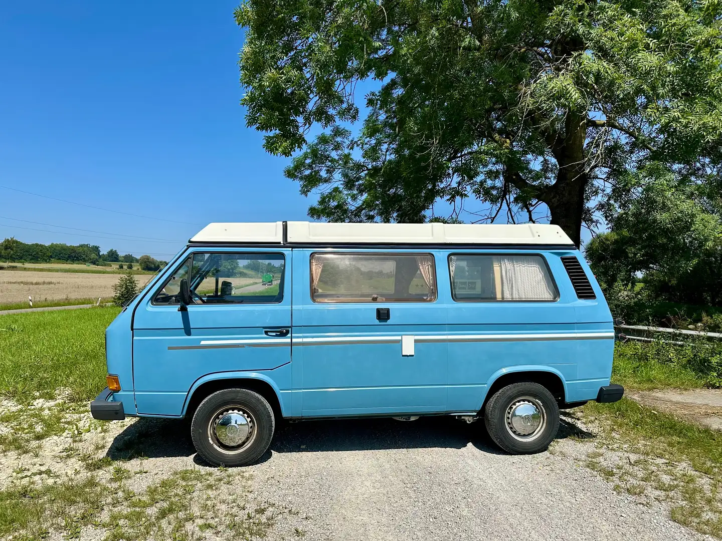 Volkswagen T3 Caravelle Westfalia Bleu - 2