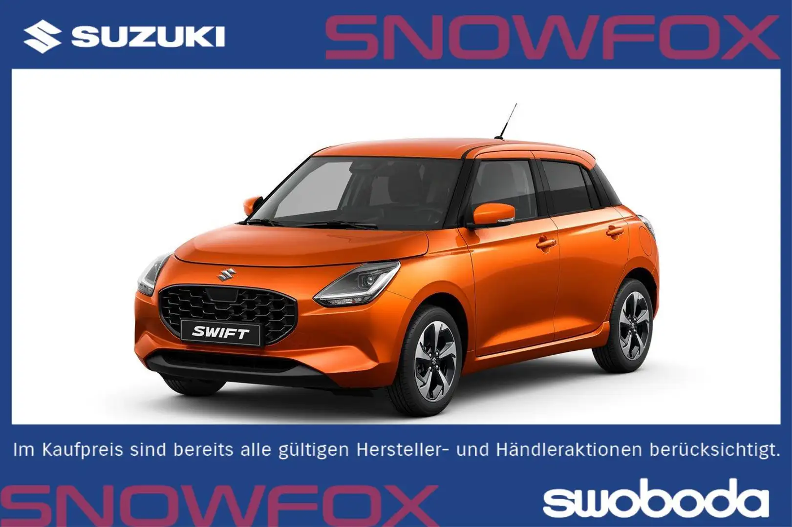 Suzuki Swift 1,2 Hybrid L3 Shine Orange - 1