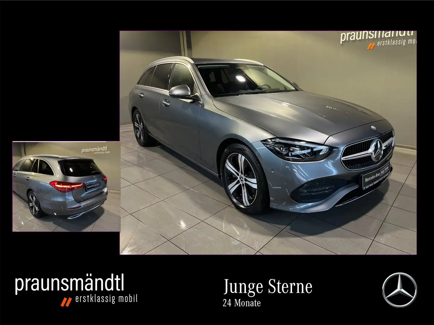 Mercedes-Benz C 220 d T Avantgarde AHK/LED/MBUX/Tot/Kamera/DAB Gris - 1