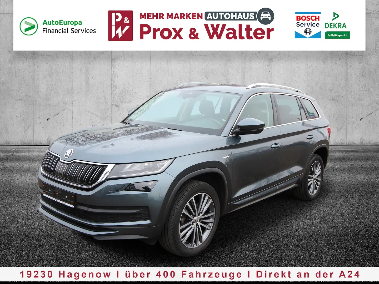 Skoda Kodiaq 2.0 TDI 7-DSG 4x4 L&K LED+NAVI+PANO-DACH Gri - 2