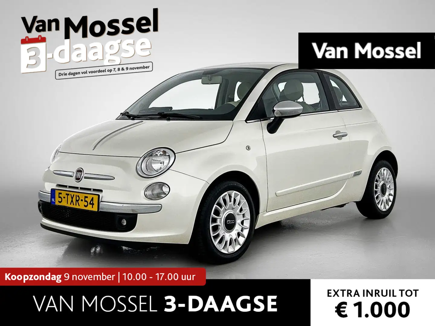 Fiat 500 0.9 TwinAir Turbo Easy Blanc - 1