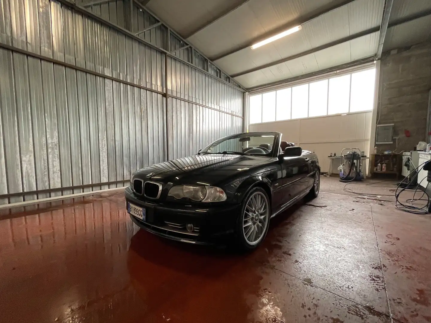 BMW 330 CI cat Cabrio pelle rossa assetto Nero - 1