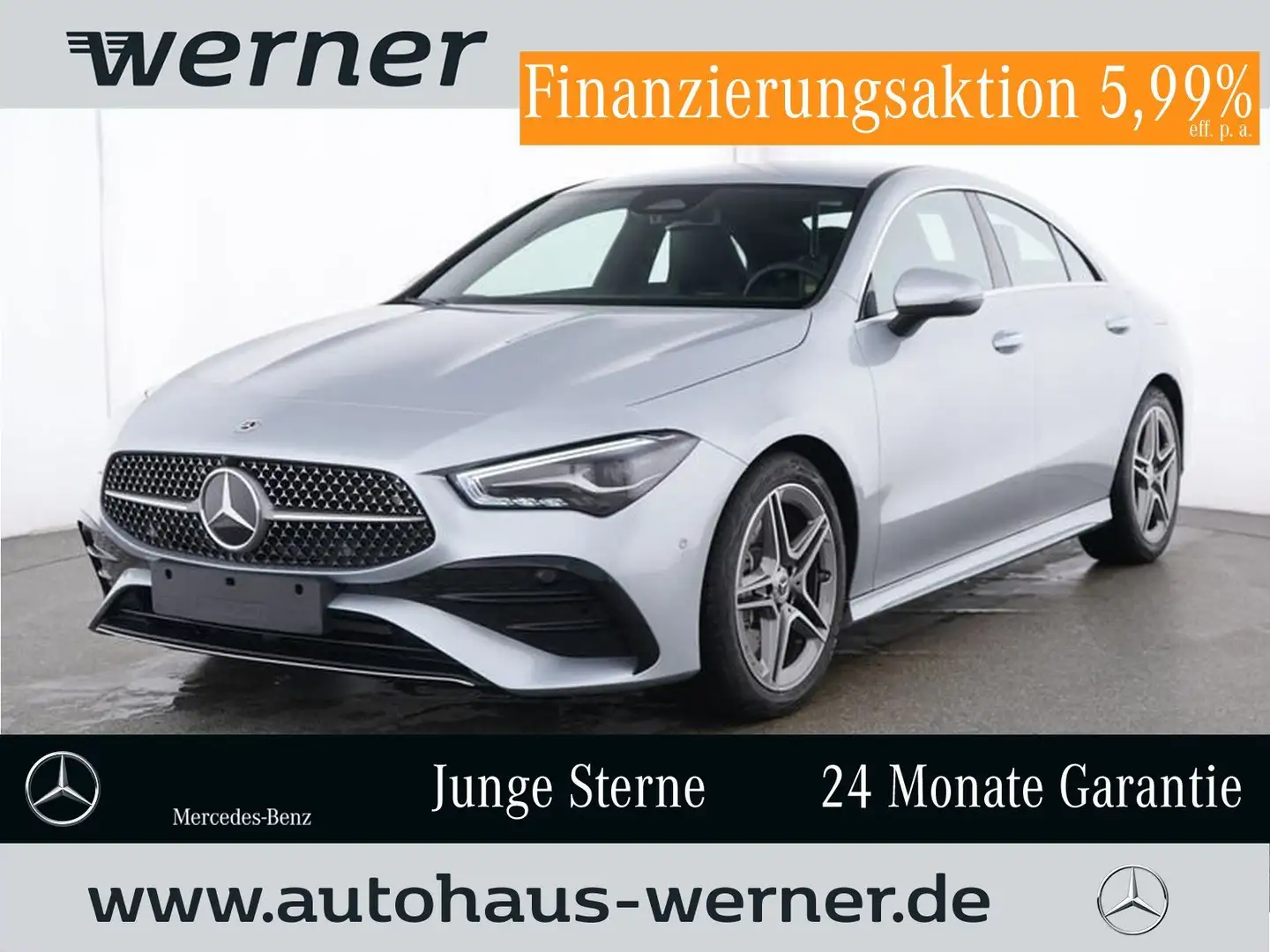Mercedes-Benz CLA 250 4M AMG-PREMIUM SOUND VZA TOT KEYLG WINTE Argent - 1