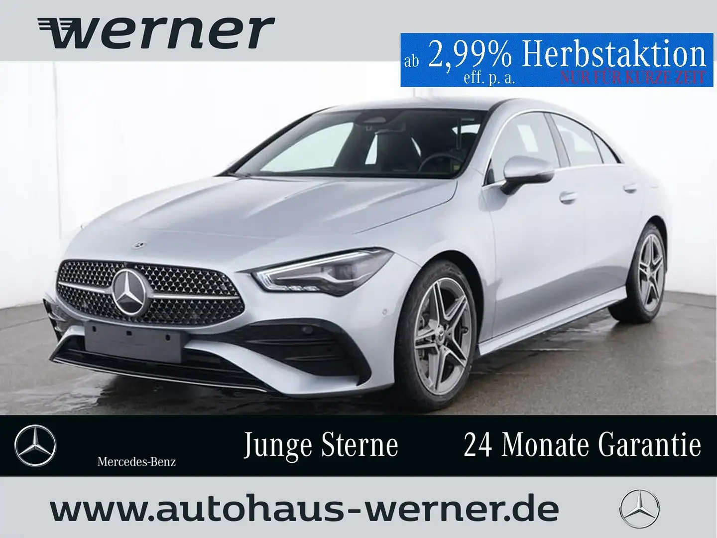 Mercedes-Benz CLA 250 4M AMG-PREMIUM SOUND VZA TOT KEYLG WINTE Argento - 1