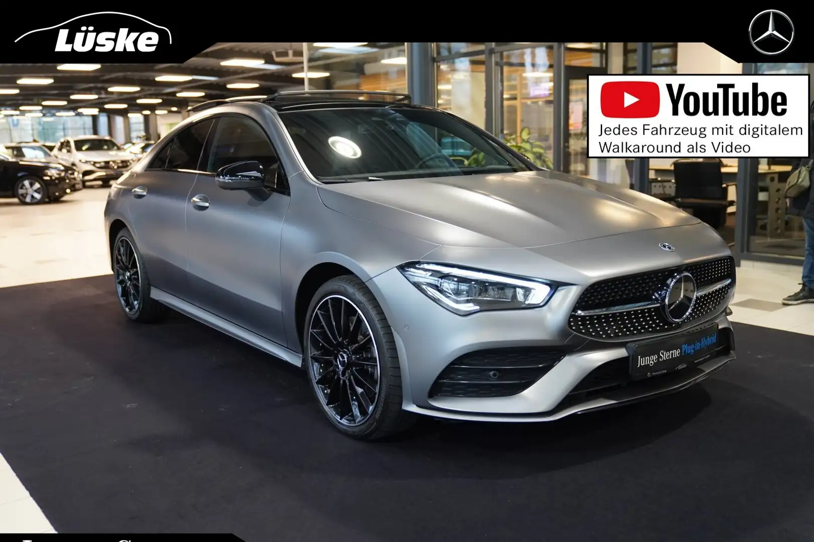 Mercedes-Benz CLA 250 CLA 250 e Coupé AMG Line MATT Distro Leder Pano Grau - 1
